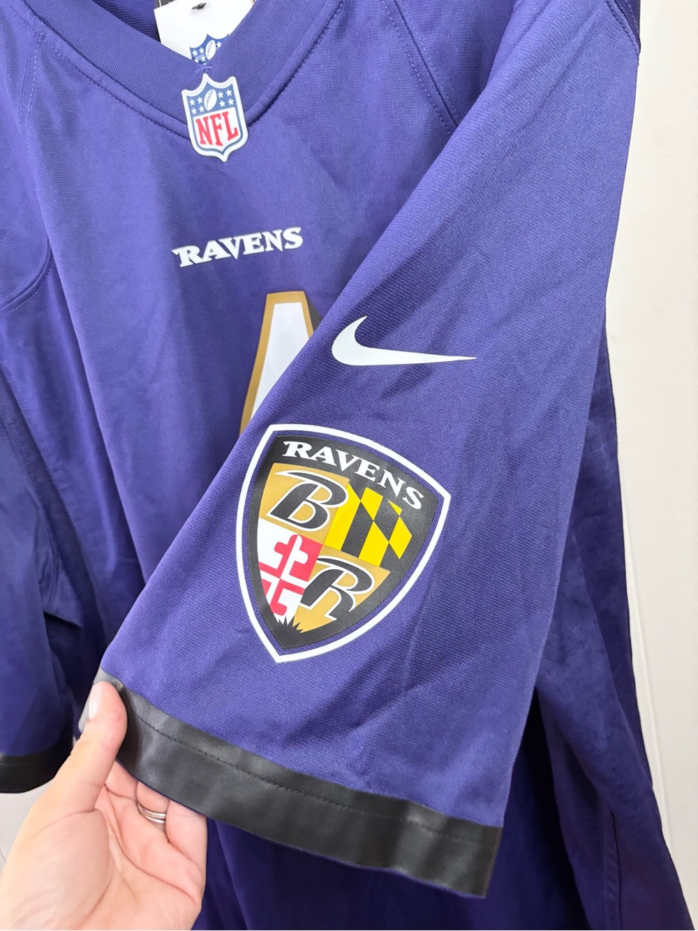 Baltimore Ravens Zay Flowers Nike Purple Game Jersey size XL new men’s loose - Picture 4 of 8